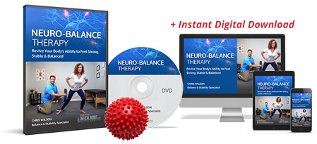 The physical DVD of Neuro-Balance Therapy, the spike ball, the downloadable digital version of Neuro-Balance Therapy and the bonuses